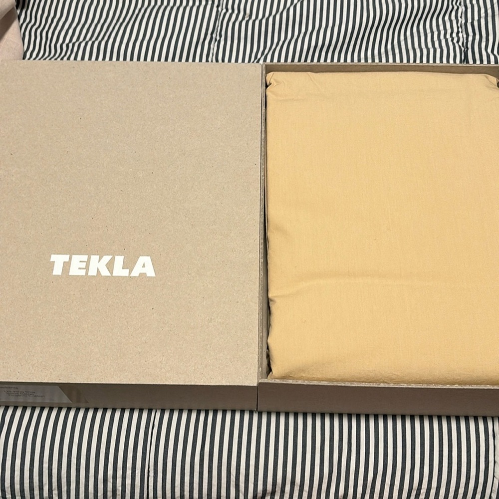 Tekla King size duvet cover Sand Beige